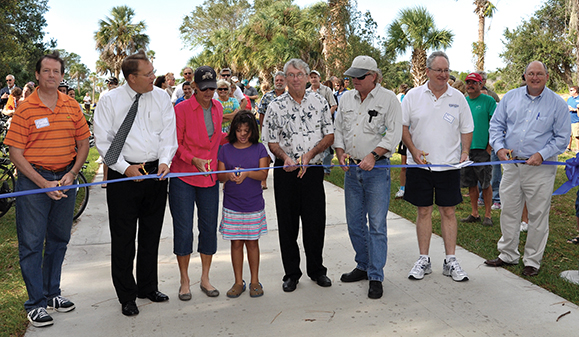 Clam Bayou ribbon-cutting event.