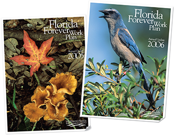 Covers of Florida Forever Plans for 2005 and 2006